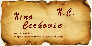 Nino Čerković vizit kartica